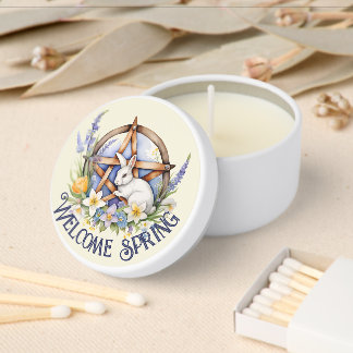 Ostara Bunny Spring Equinox Eostre Wicca Mini Candle Favors