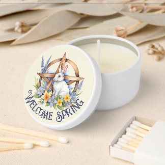 Ostara Bunny Spring Equinox Eostre Wicca Mini Candle Favors