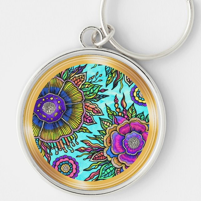 Ostara: Celestial Resonance- Maximalist Keychain (Front)