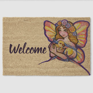 Ostara Fairy                                       Fiber Doormat
