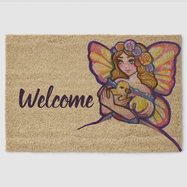 Ostara Fairy                                       Fiber Doormat (Front)