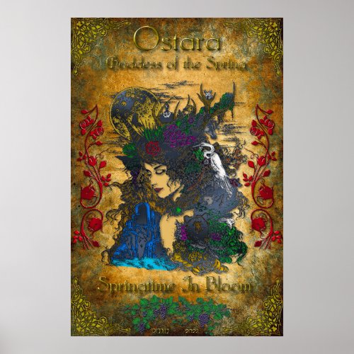 Ostara Goddess of Spring Poster