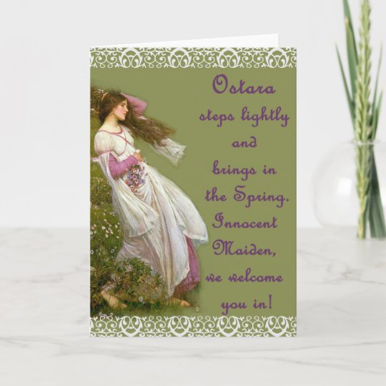 Ostara Goddess Pagan Greeting Card | Zazzle.com
