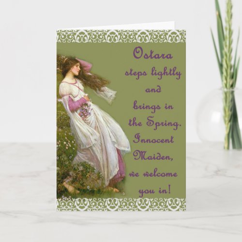 Ostara Goddess Pagan Greeting Card