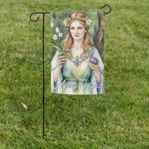 Ostara Goddess Spring Equinox Sabbat Wicca Holiday Garden Flag