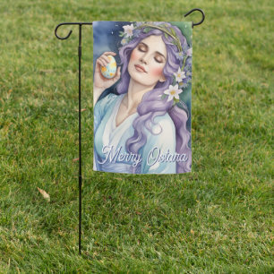 Ostara Goddess Spring Equinox Sabbat Wicca Holiday Garden Flag