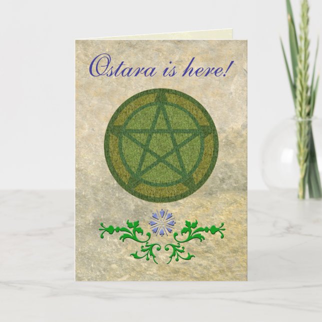 Ostara is Here! Letterpress Thank You Card (Front)