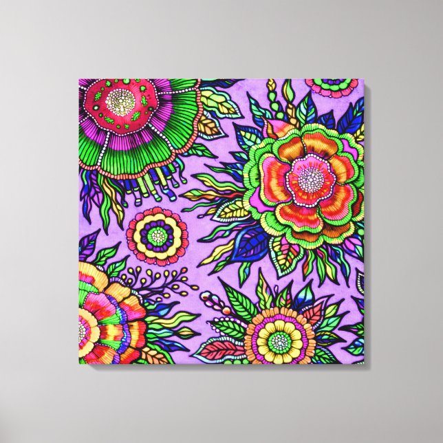 OSTARA: Mystic Violet- Maximalist Gallery Canvas  Print (Front)