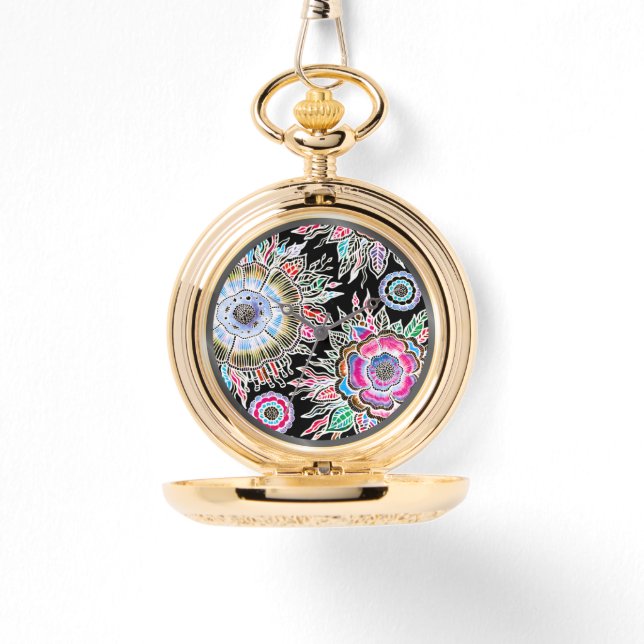 OSTARA: Nocturnal Pulse – Maximalist Pocket Watch (Front)