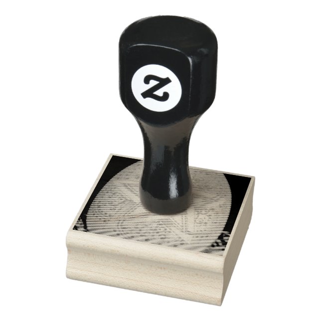 Ostara pentagram egg rubber stamp (Stamp)