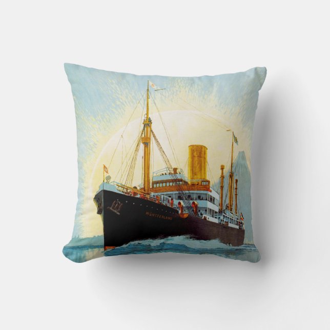 Ostasien Throw Pillow (Front)