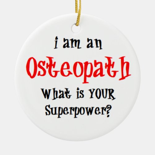 osteopath ceramic ornament