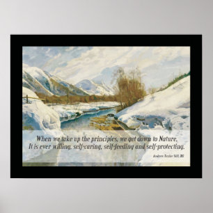 Osteopathic Nature Quote by A.T. Still Poster