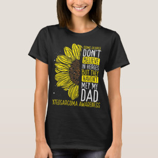 Osteosarcoma Awareness Ribbon Dad Warrior T-Shirt