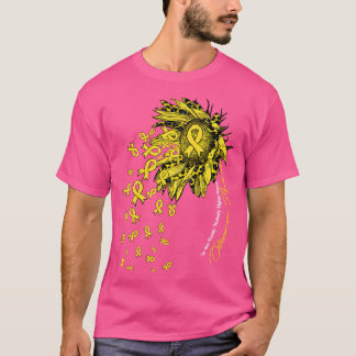Osteosarcoma Awareness sunflower nobody fights alo T-Shirt