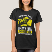 Osteosarcoma Cancer Awareness Bone Yellow Ribbon T-Shirt