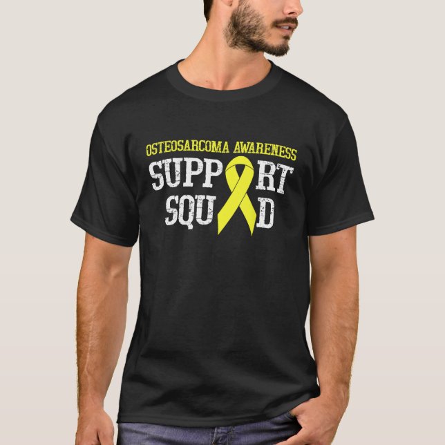 Osteosarcoma Support Osteosarcoma Warrior We Wear  T-Shirt (Front)