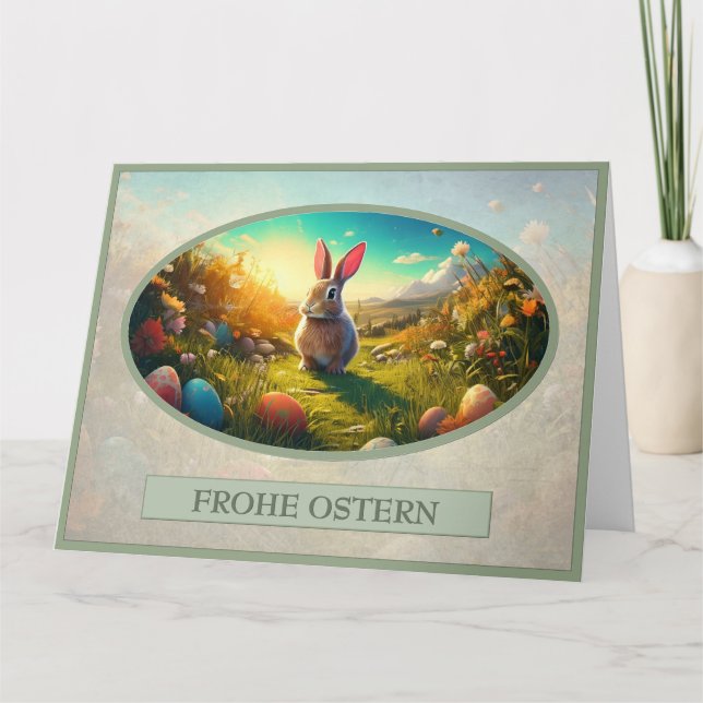 Osterhase im Frühlingszauber Card (Front)