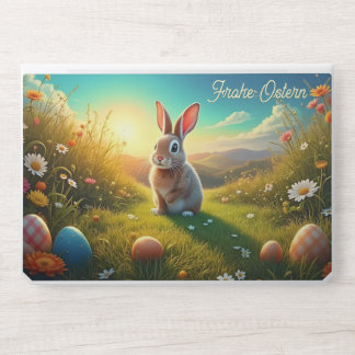 Osterhase und bunte Eier im Frühlingszauber HP Laptop Skin