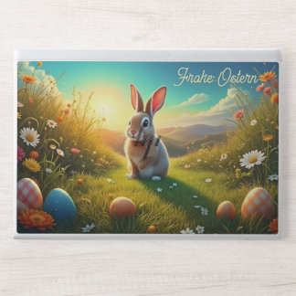 Osterhase und bunte Eier im Frühlingszauber HP Laptop Skin