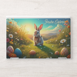 Osterhase und bunte Eier im Frühlingszauber HP Laptop Skin