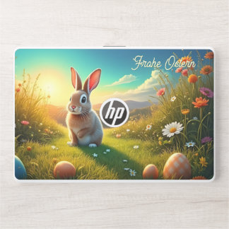 Osterhase und bunte Eier im Frühlingszauber HP Laptop Skin