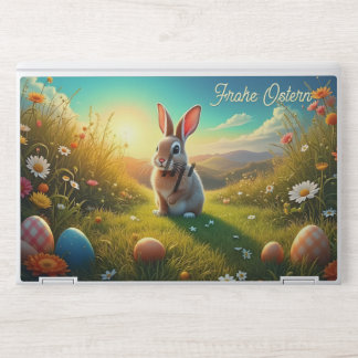 Osterhase und bunte Eier im Frühlingszauber HP Laptop Skin
