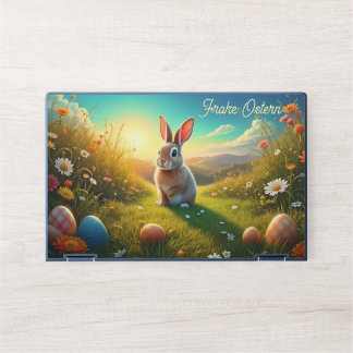 Osterhase und bunte Eier im Frühlingszauber HP Laptop Skin