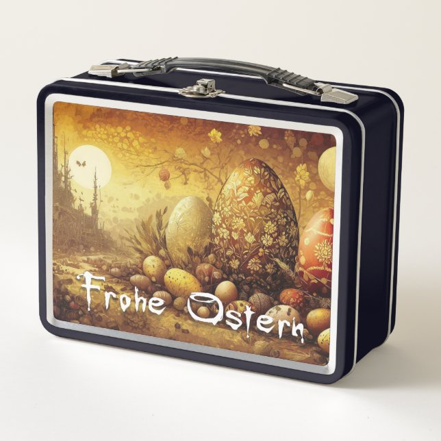 Osterhoffnung in einer apokalyptischen Welt Metal Lunch Box (Front)