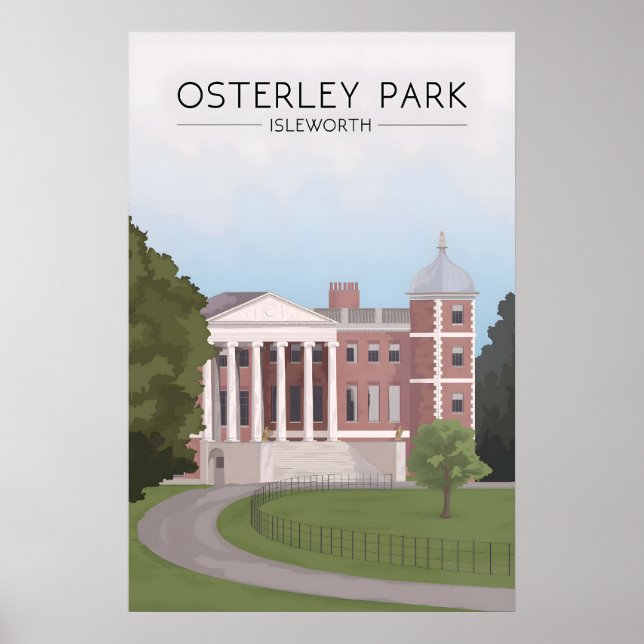 Osterley Park London Travel Poster (Front)