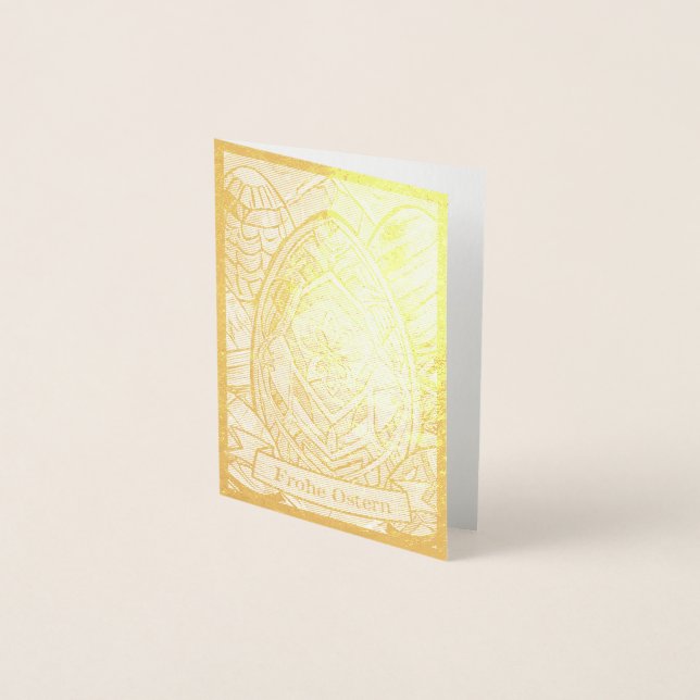 Ostermotiv farbiger Cartoon mit Ostereier 13553 Foil Card (Front)