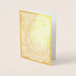 Ostermotiv farbiger Cartoon mit Ostereier 13553 Foil Card