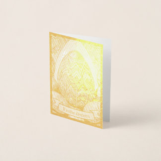 Ostermotiv farbiger Cartoon mit Ostereier 50085 Foil Card