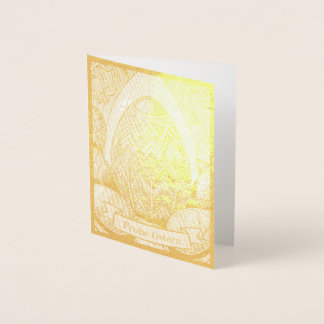 Ostermotiv farbiger Cartoon mit Ostereier 50085 Foil Card