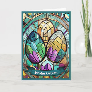 Ostermotiv farbiger Cartoon mit Ostereier 56019 Card