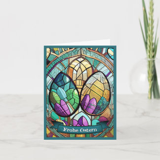 Ostermotiv farbiger Cartoon mit Ostereier 56019 Card