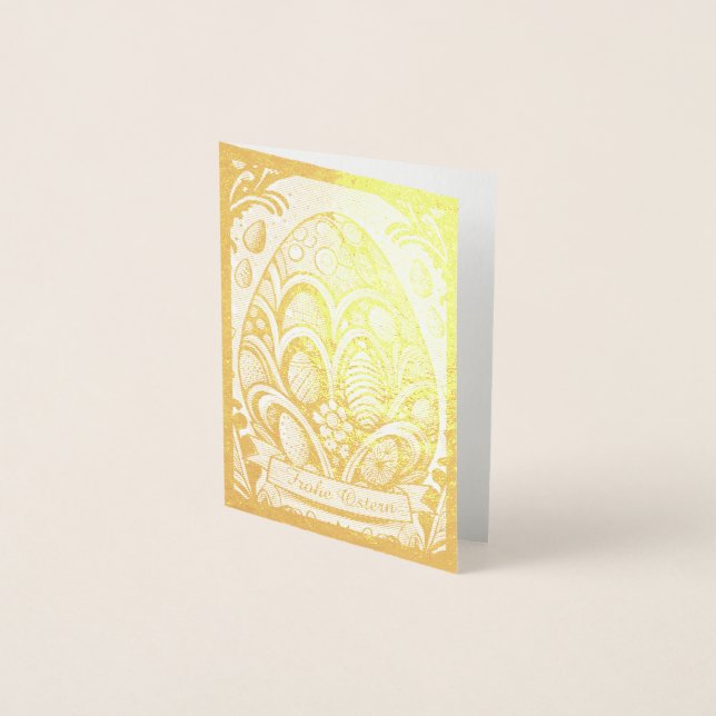 Ostermotiv monochrome Cartoon mit Ostereier 10756 Foil Card (Front)