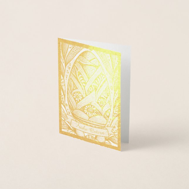 Ostermotiv monochrome Cartoon mit Ostereier 26006 Foil Card (Front)