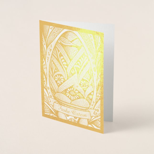 Ostermotiv monochrome Cartoon mit Ostereier 26006 Foil Card (Front)