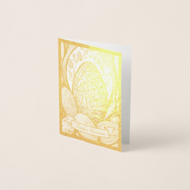 Ostermotiv monochrome Cartoon mit Ostereier 35730 Foil Card (Front)