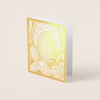 Ostermotiv monochrome Cartoon mit Ostereier 35730 Foil Card