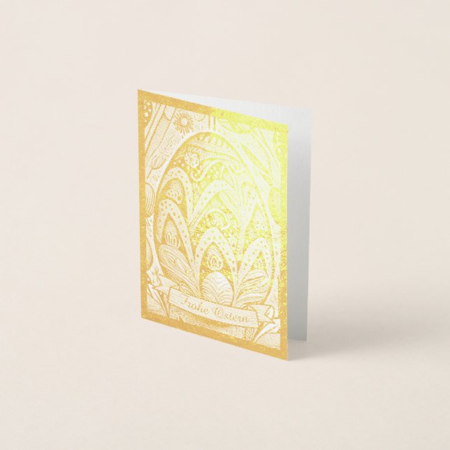 Ostermotiv monochrome Cartoon mit Ostereier 52158 Foil Card (Front)