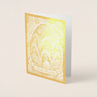 Ostermotiv monochrome Cartoon mit Ostereier 52158 Foil Card