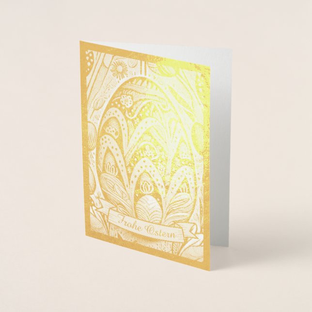 Ostermotiv monochrome Cartoon mit Ostereier 52158 Foil Card (Front)