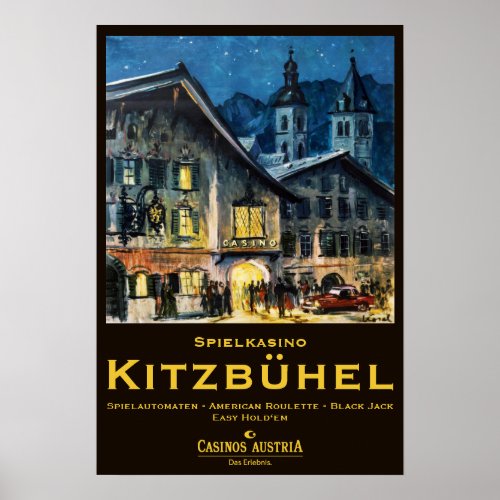  sterreich 1938heute Tirol _ Casino Kitzbhel Poster