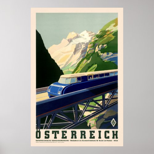 sterreich Austria Vintage Poster 1935