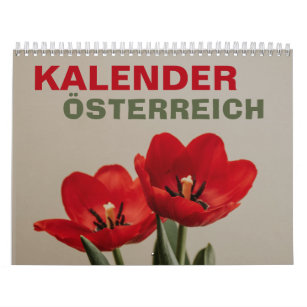 Österreich Kalender mit Feiertagen   Austria 2024 Calendar
