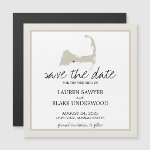 Osterville Cape Cod Wedding Save the Date Magnetic Invitation