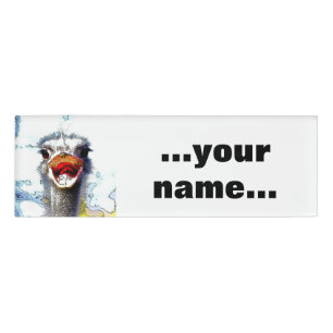 Ostrich20150701 Name Tag