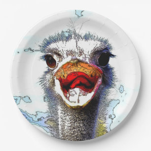Ostrich20150701 Paper Plates